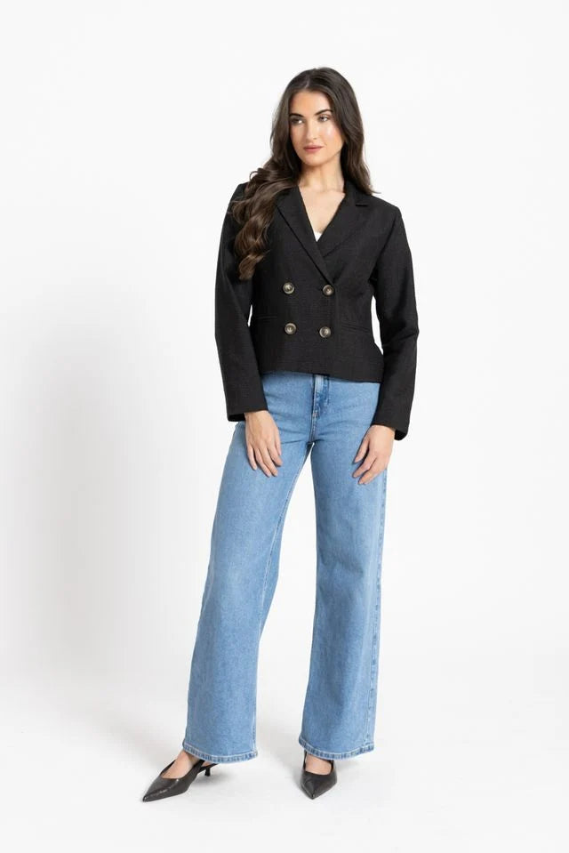 Audrey Blazer - Black Shimmer
