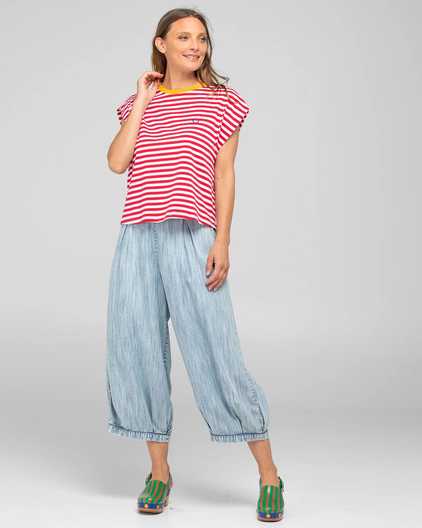 Bellissimo Tee - Red Stripe