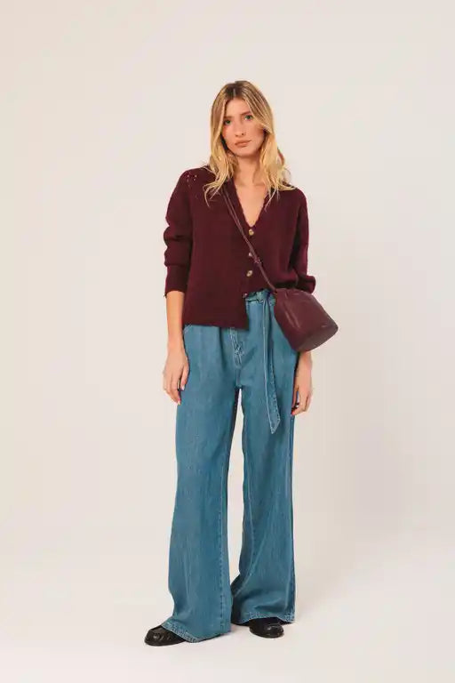Drawstring Bag - Plum
