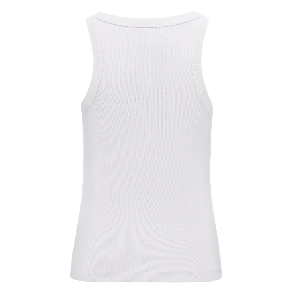 Ede Cotton Rib Tank - White