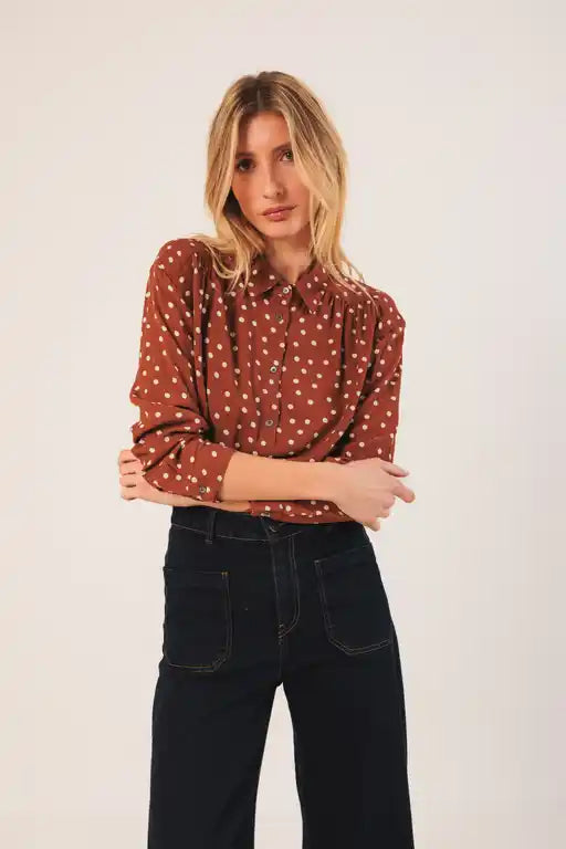 Spot Shirt - Terracotta