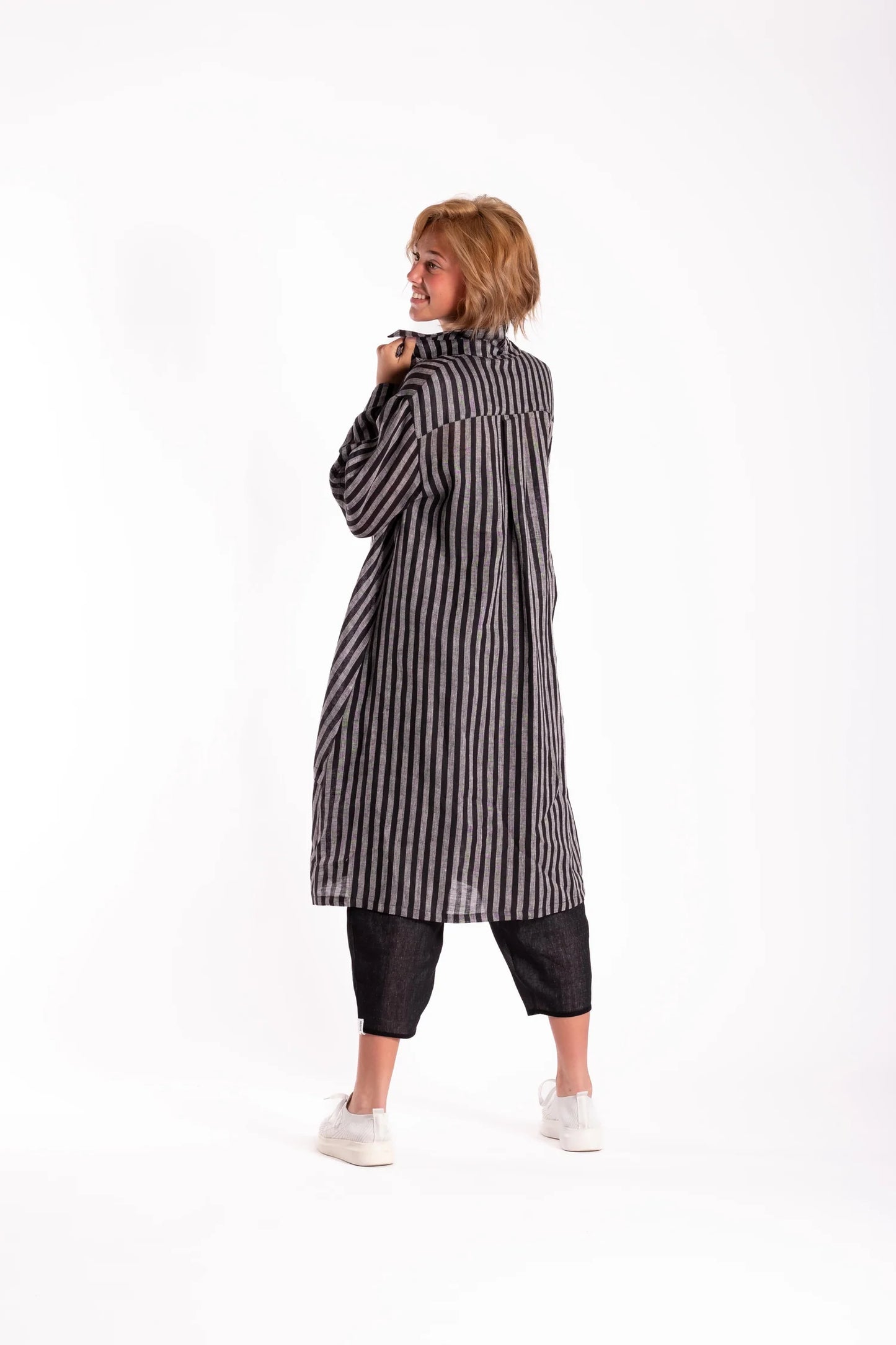 Skylar Dress - Shadowy Stripe