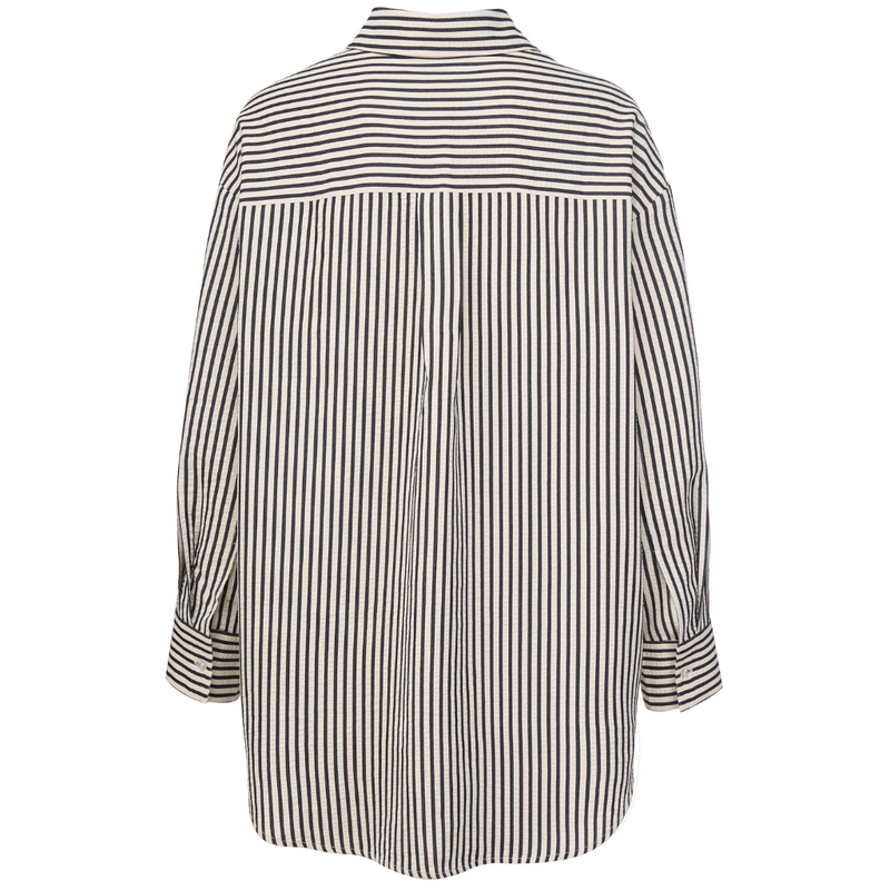 Sassy Women’s Long Sleeve Shirt - Blue/White Stripe
