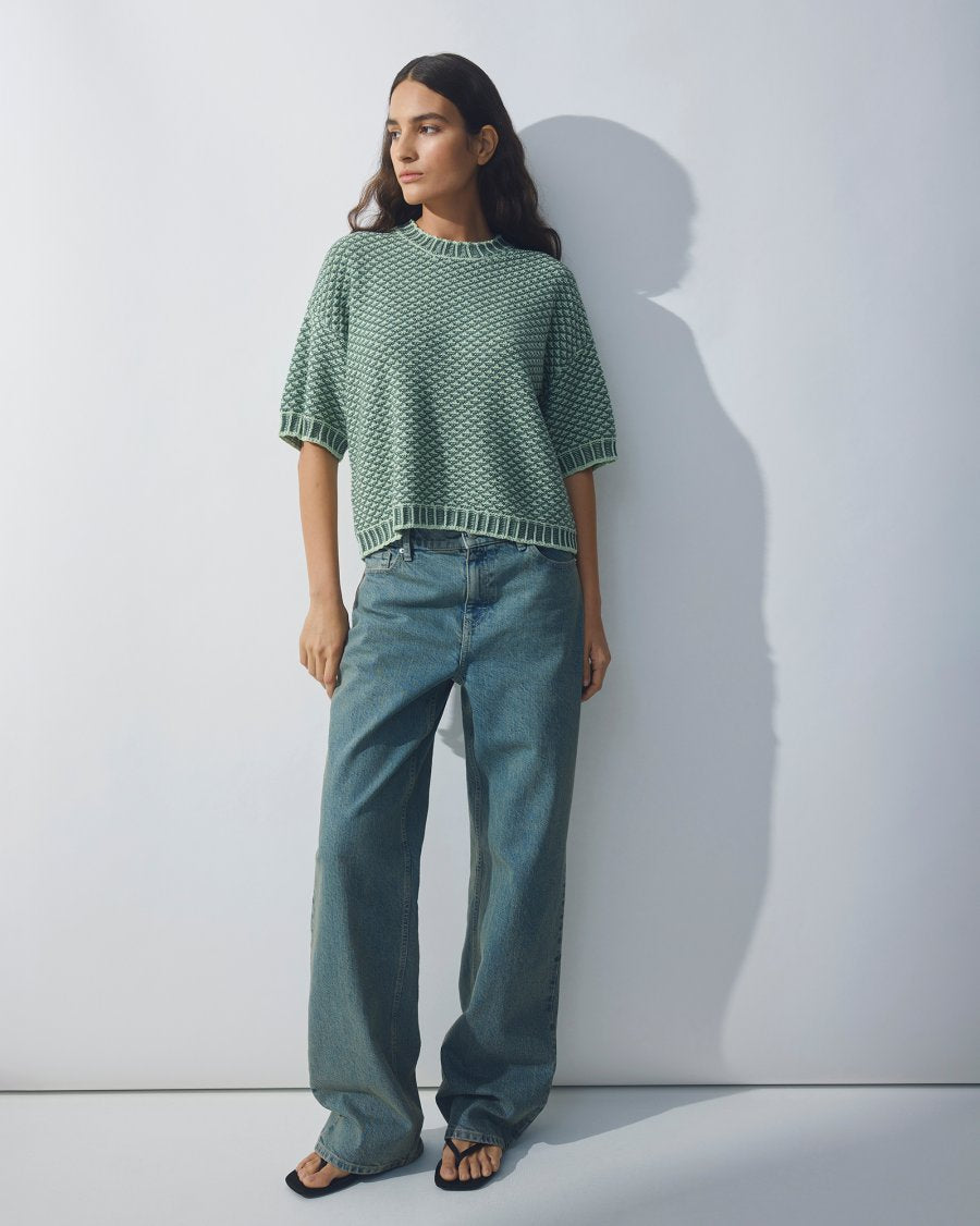Catina Pilla 2/4 Pullover - Bok Choy/Wreath