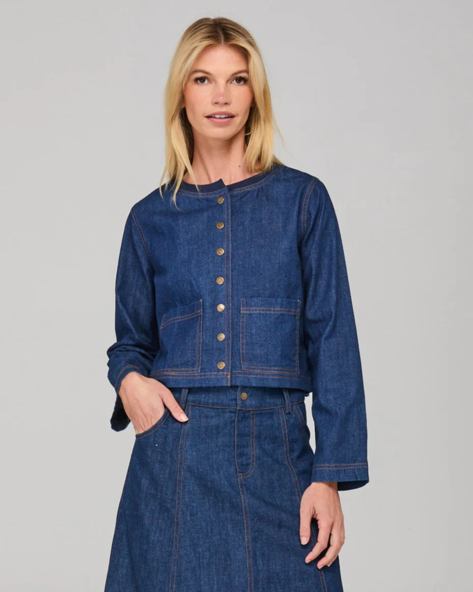 Fumiko Jacket - Dark Denim