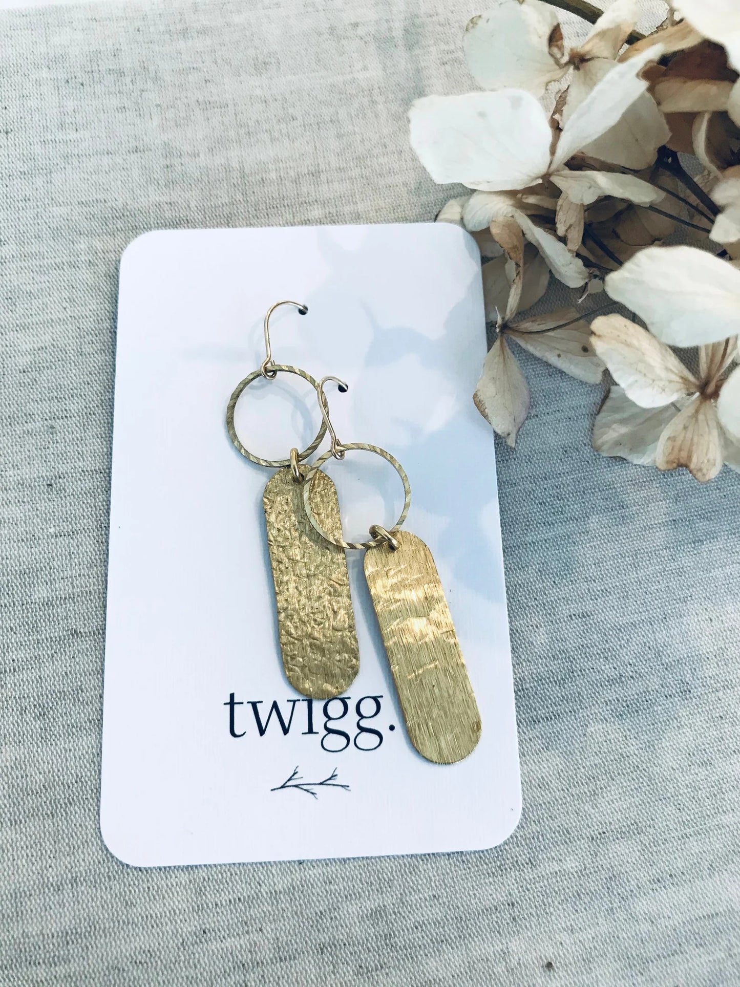 Chemistry Twisted Circle Drop Earrings