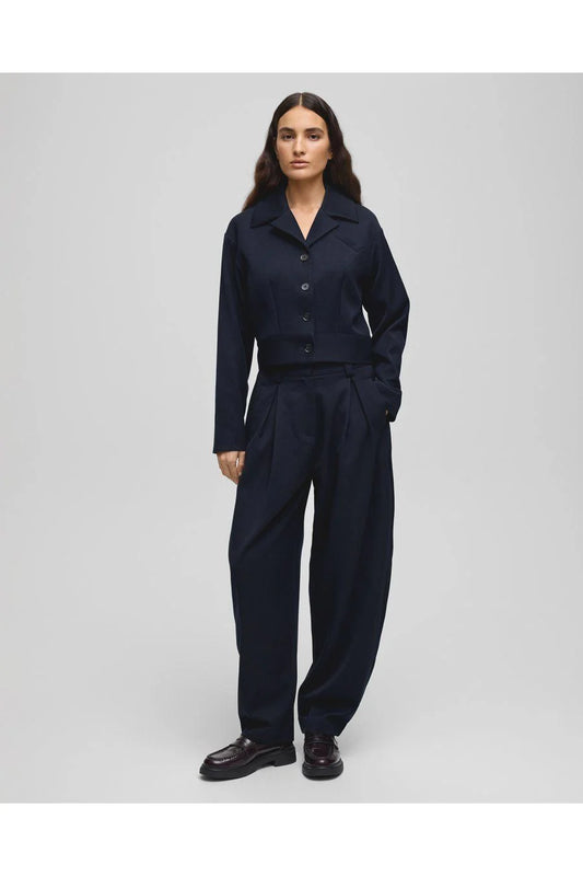 Mynthe High Waisted Pants - Sky Captain