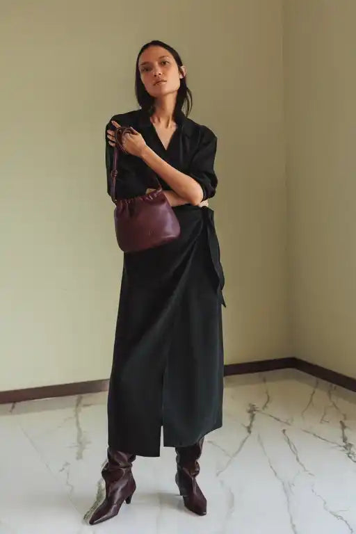 Drawstring Bag - Plum