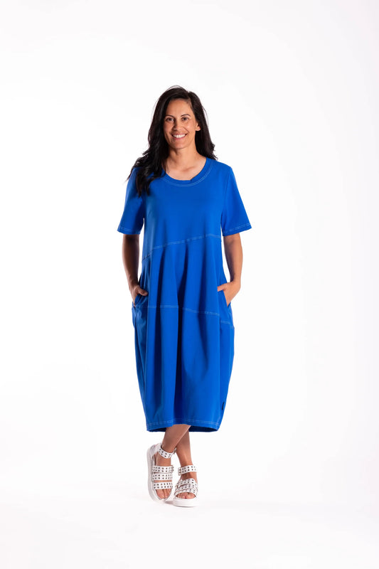 Chelsie Dress - Cobalt