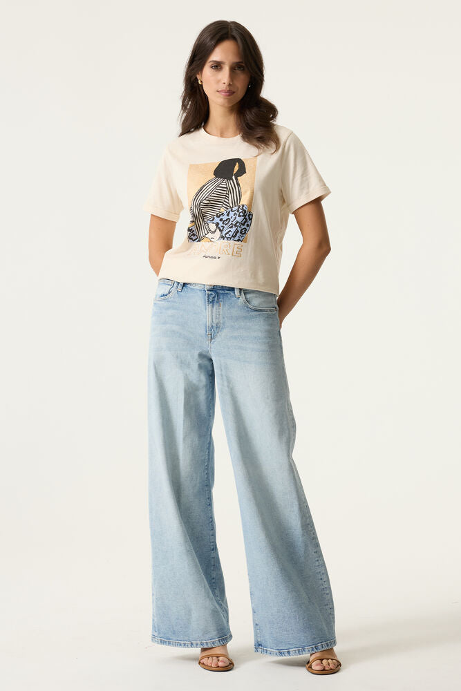 Garcia Print Tee - Whitecap