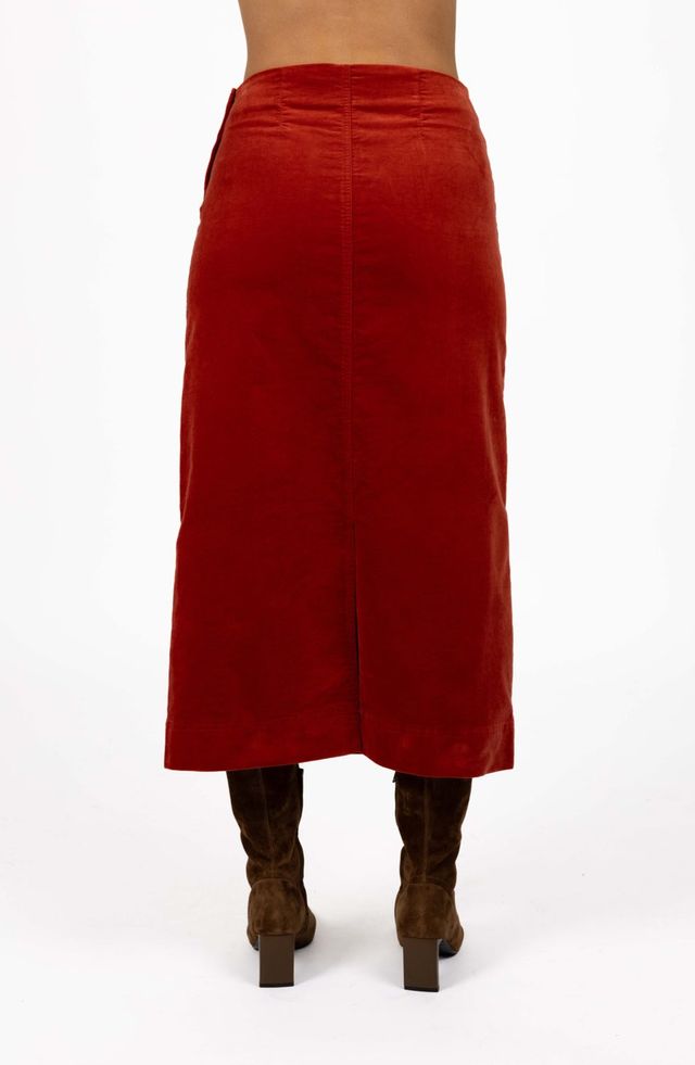 Va Va Velour Skirt - Rust