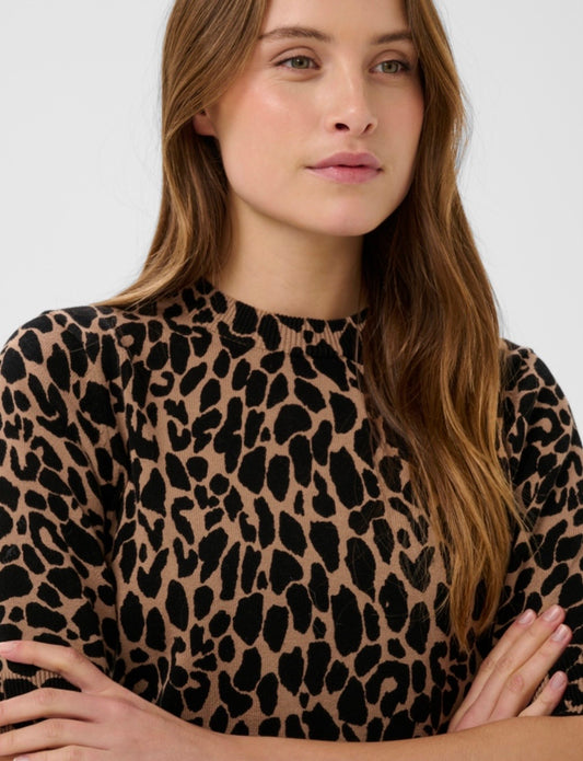 Paloma Pullover - Tigers Eye Spotty Leopard