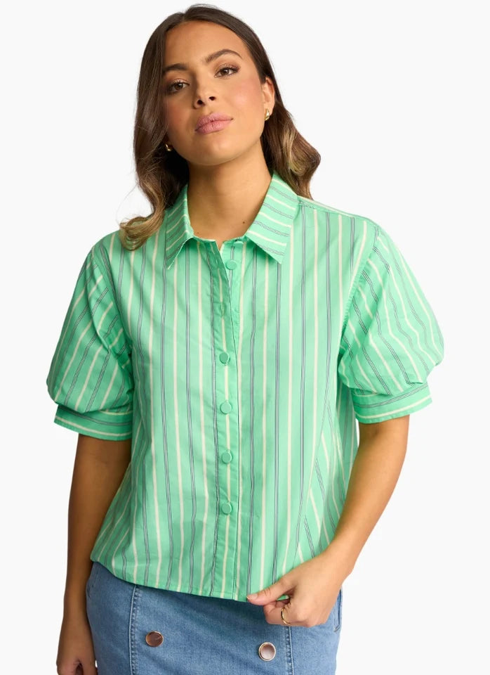Titan Shirt - Mint Stripe