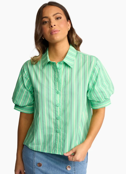 Titan Shirt - Mint Stripe