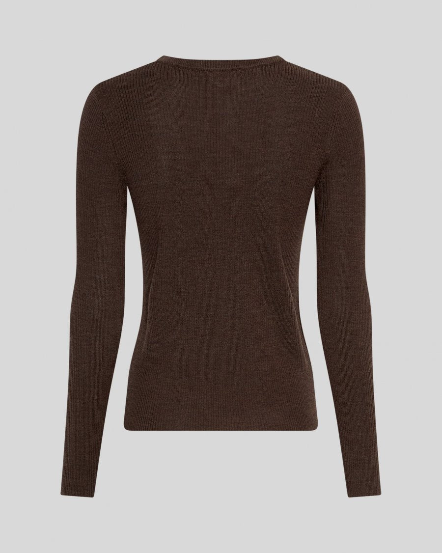 Criselle Avalina Rib Pullover - Hot Fudge