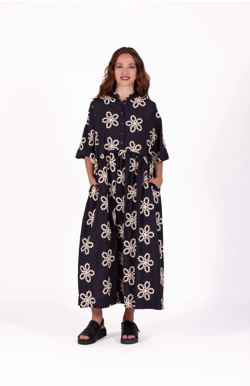 Brylee Dress - Embroidered Field