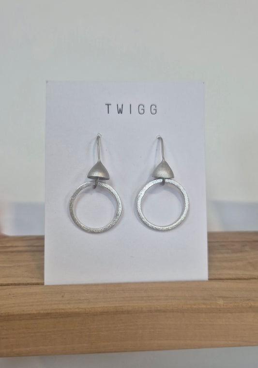 Silver Capstone Earrings