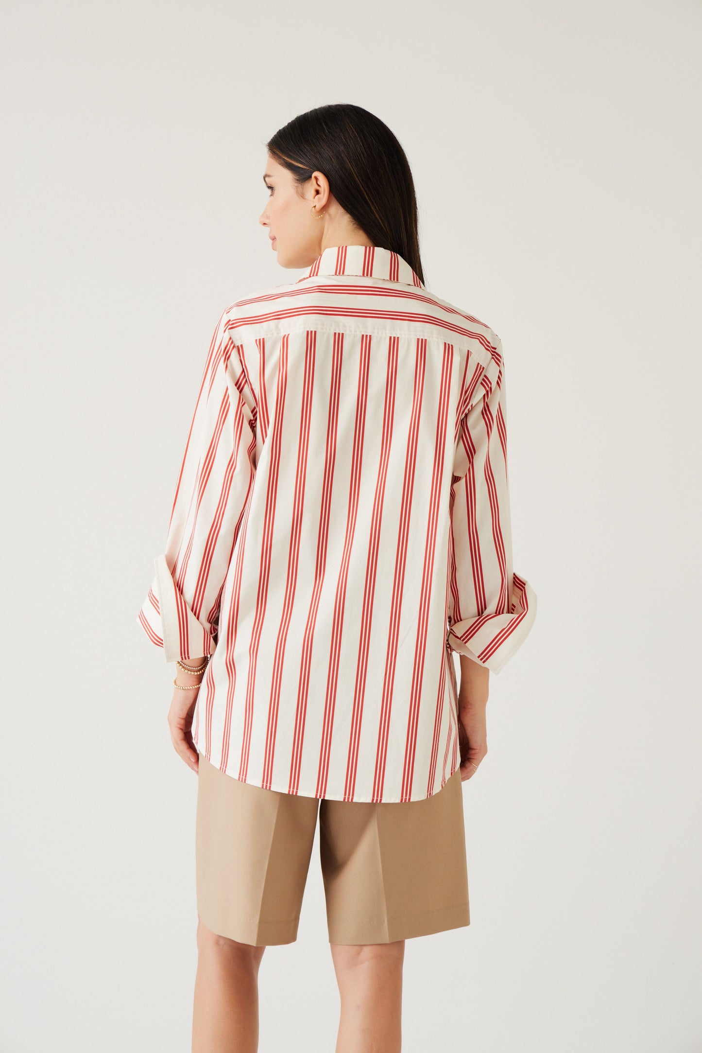 Mark Shirt - Cherry Stripe