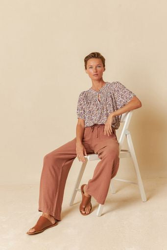 Violeta - Plum Print