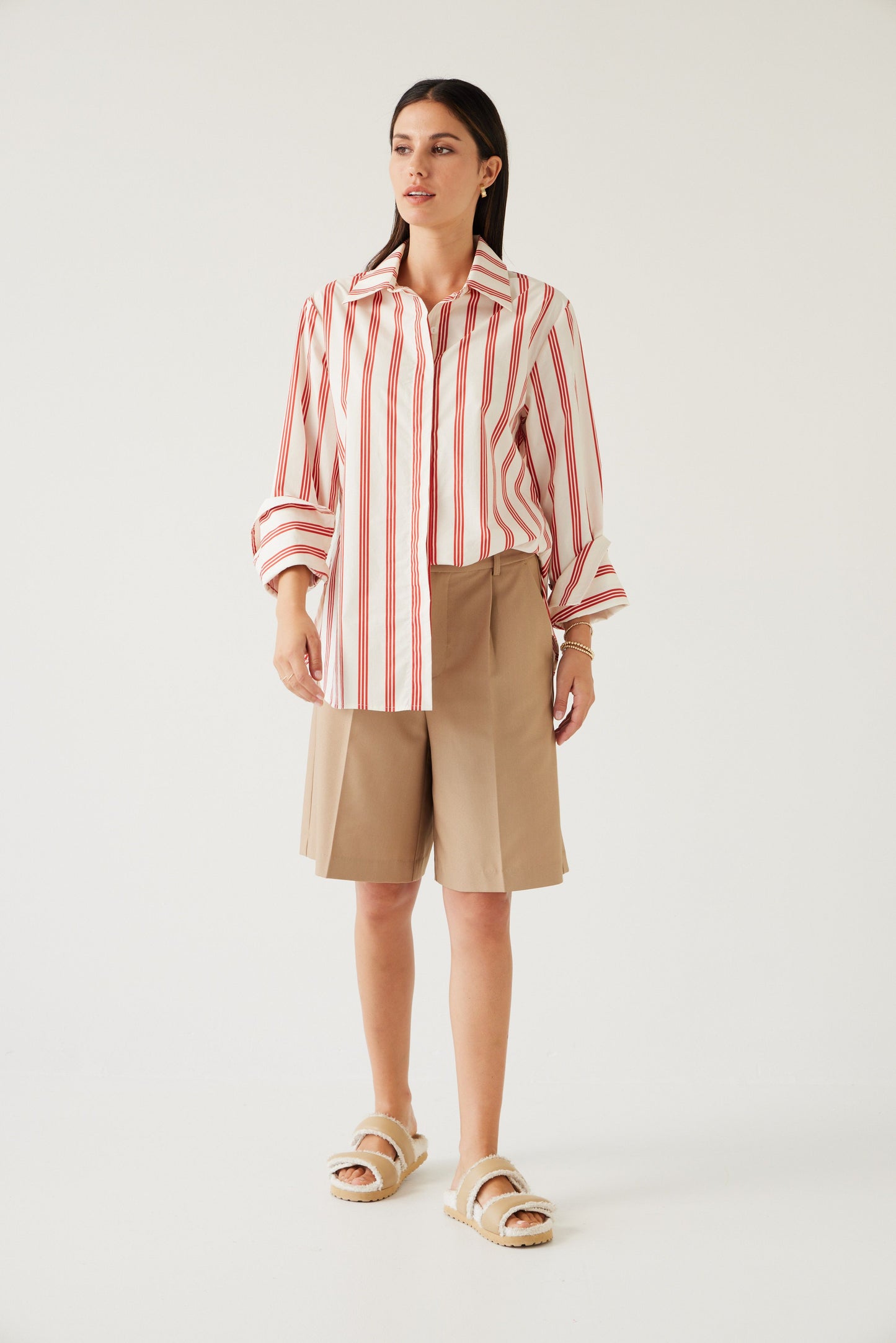 Mark Shirt - Cherry Stripe