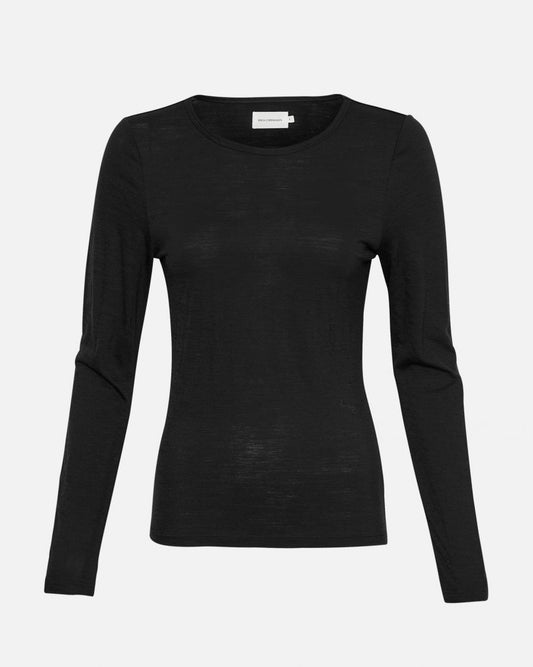 Nesmina Wool Top - Black