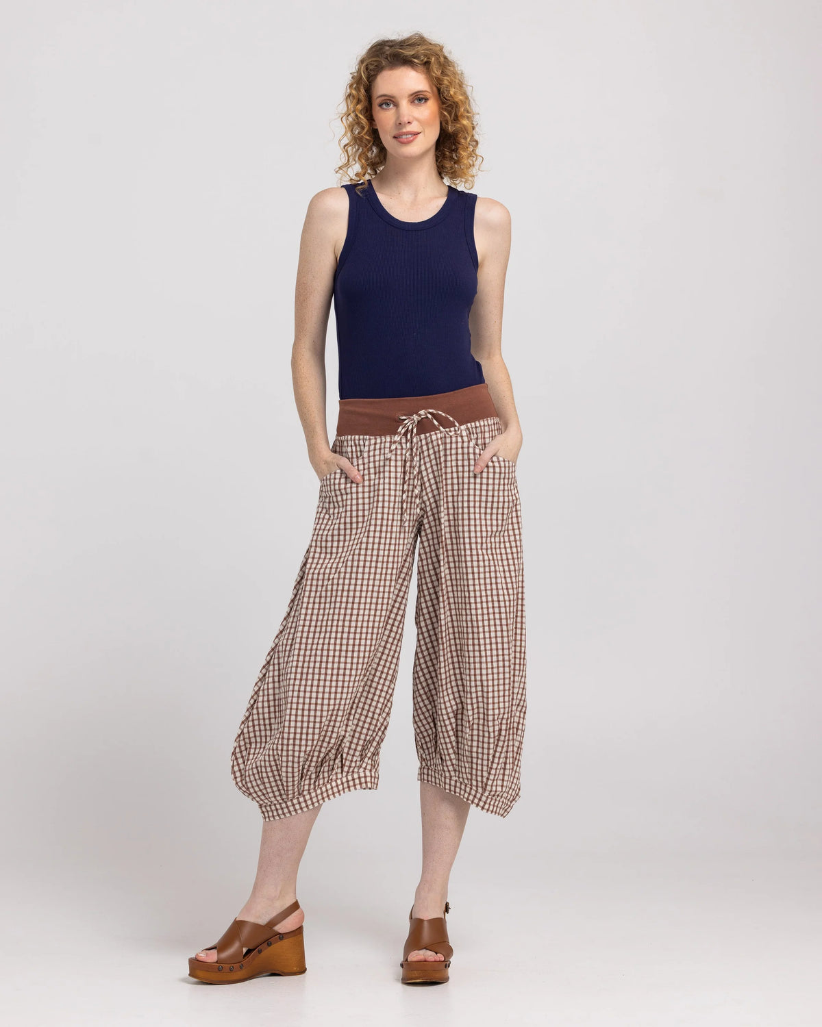 Guru Pant - Cocoa Gingham