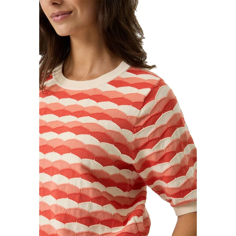 Print Pullover - Paprika