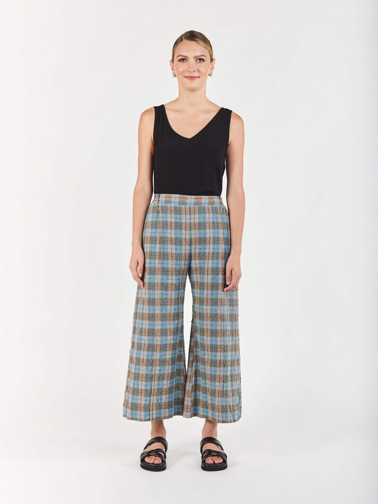 Believer Culottes - Turquoise Check