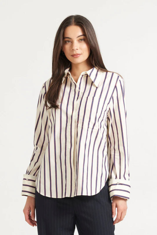 Reed Shirt - Denim Stripe