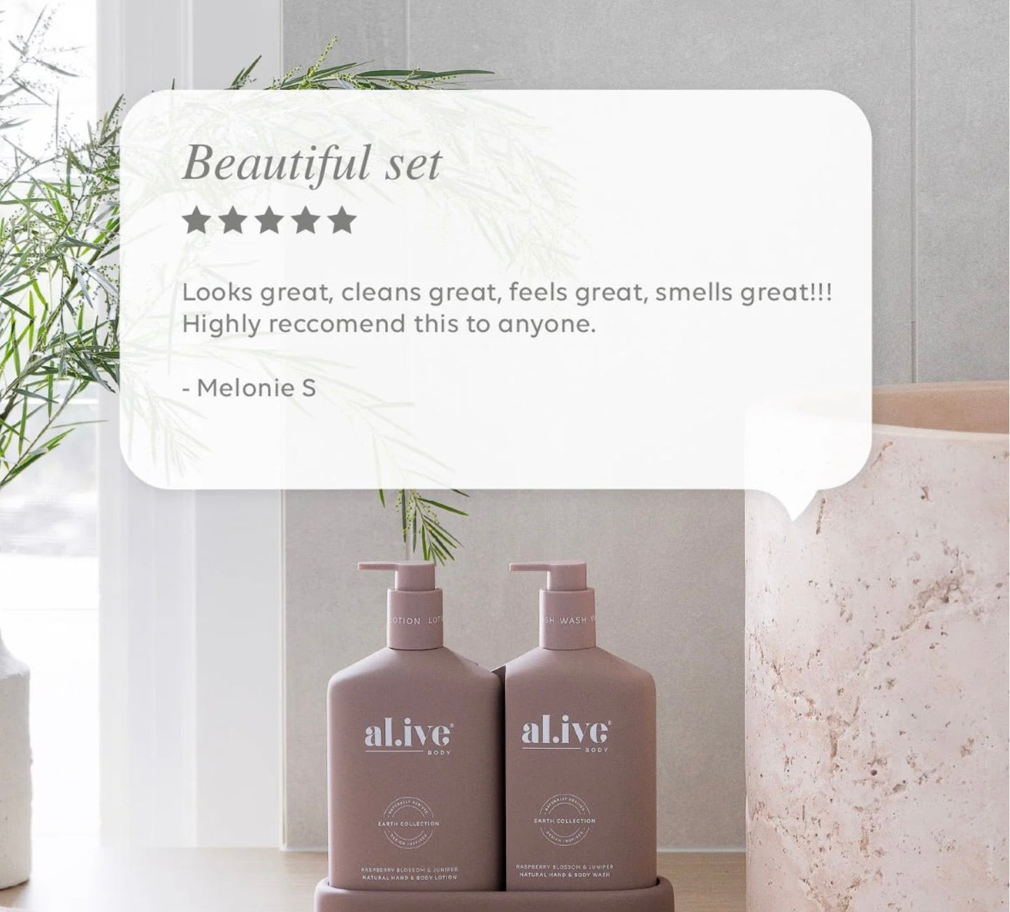al.ive Wash & Lotion Duo - Raspberry Blossom & Juniper Berry