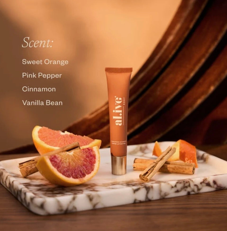 al.ive - Tinted Lip Butter Ornament- Cinnamon & Citrus