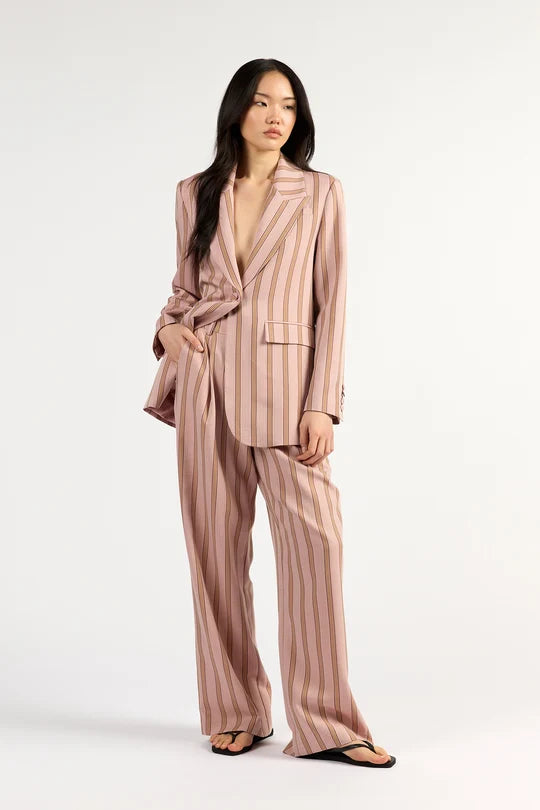 Paris Blazer - Rosewood Stripe