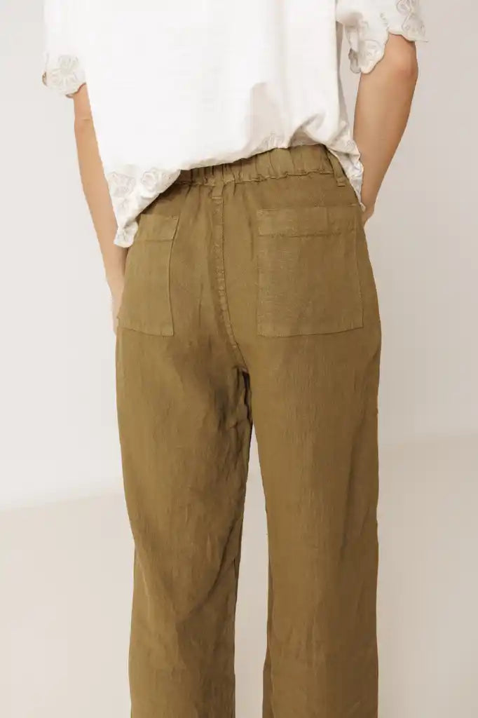 Linen Pants - Khaki