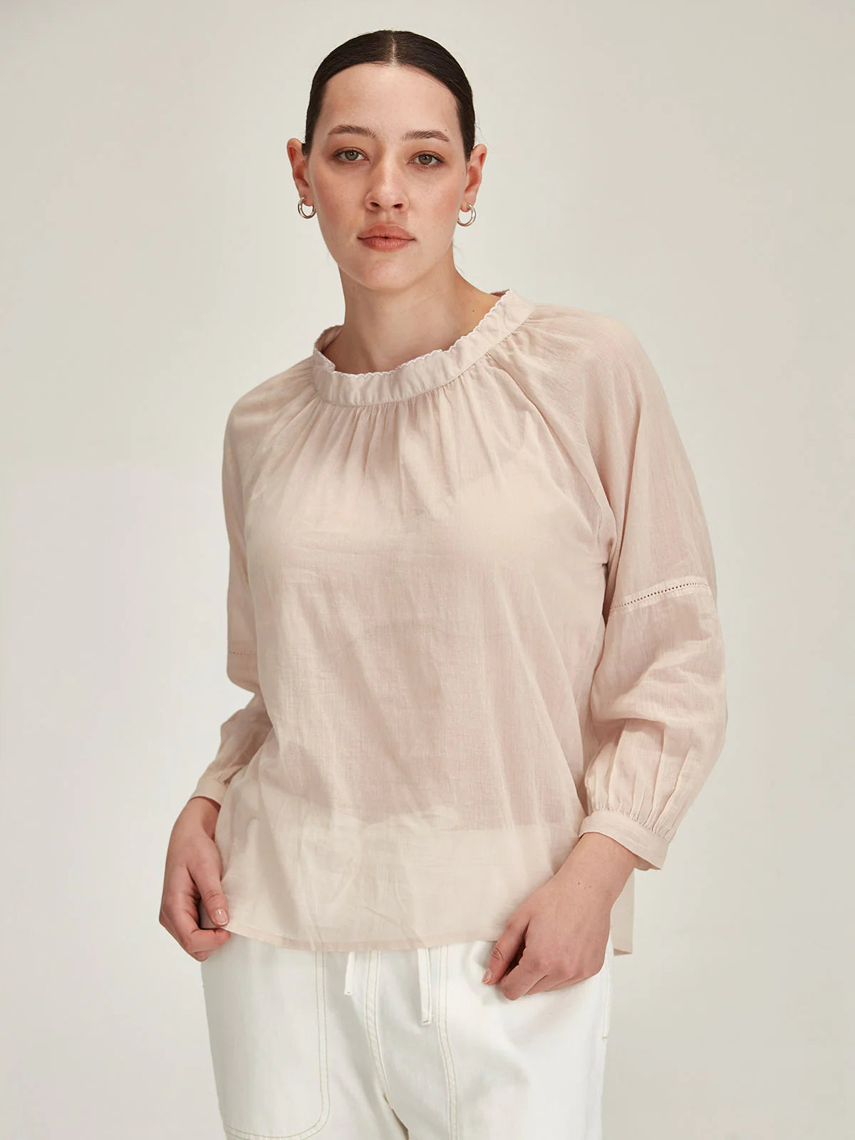 Hana Embroidered Top - Perla