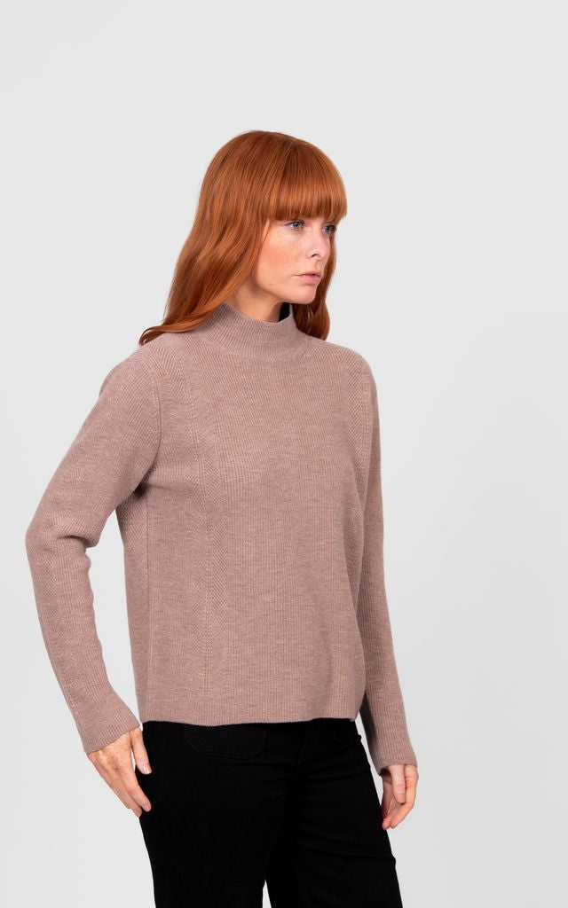 High Crew Pullover - Cobblestone