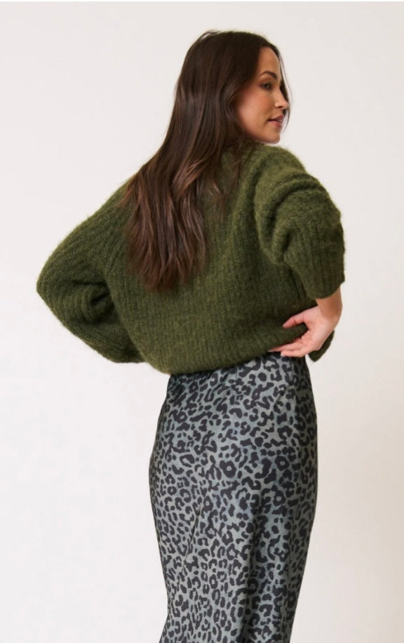 Hazel Knit Cardigan - Khaki