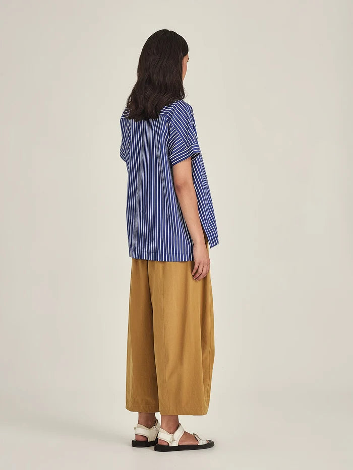 Annie Stripe Shirt - Cobalt Stripe