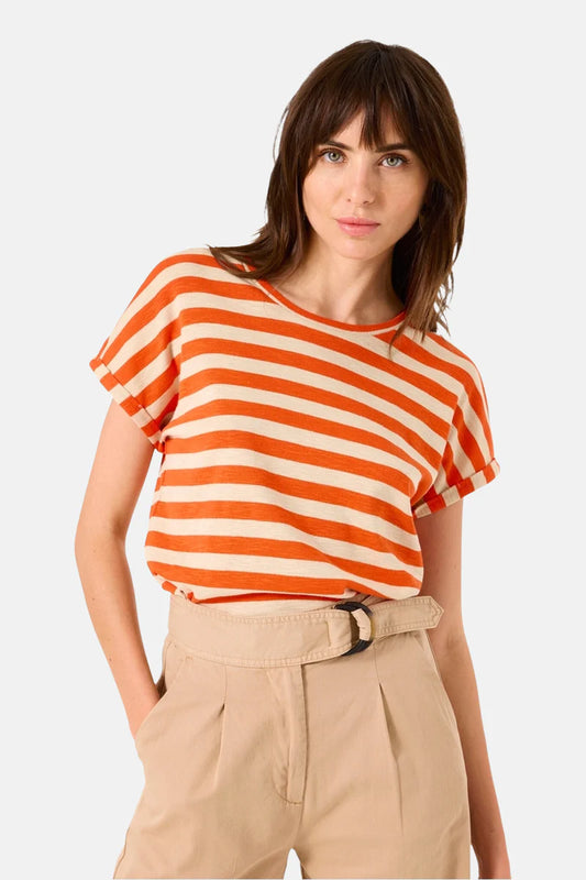 Tangerine Stripe Tee