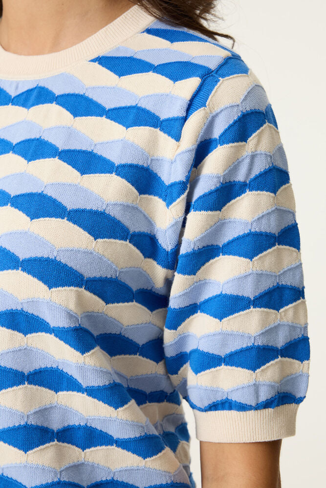 Print Pullover - Summer Cobalt