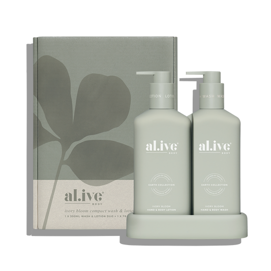 al.ive Compact Bathroom Set - Ivory Bloom