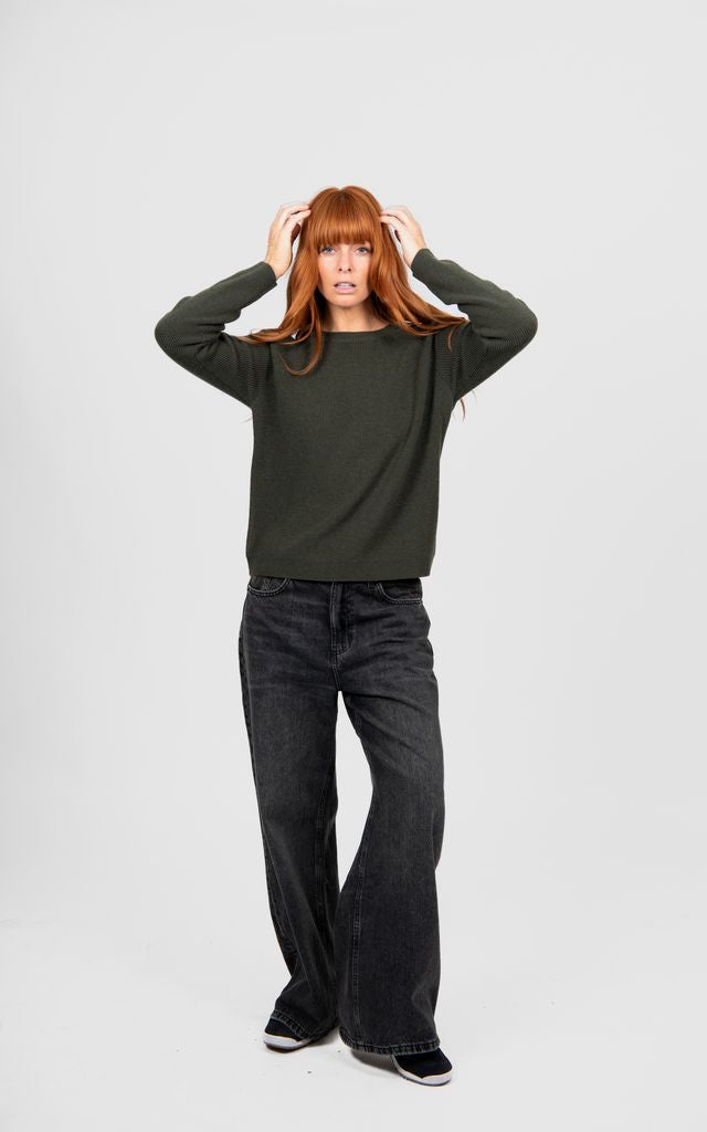 Raglan Pullover - Olive