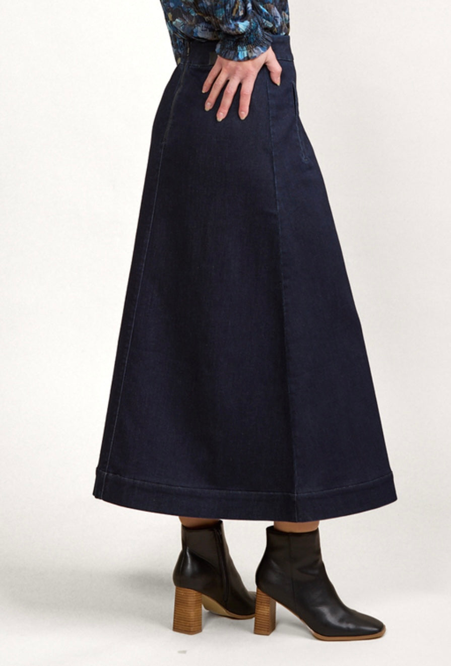 Perry Skirt - Ink Denim