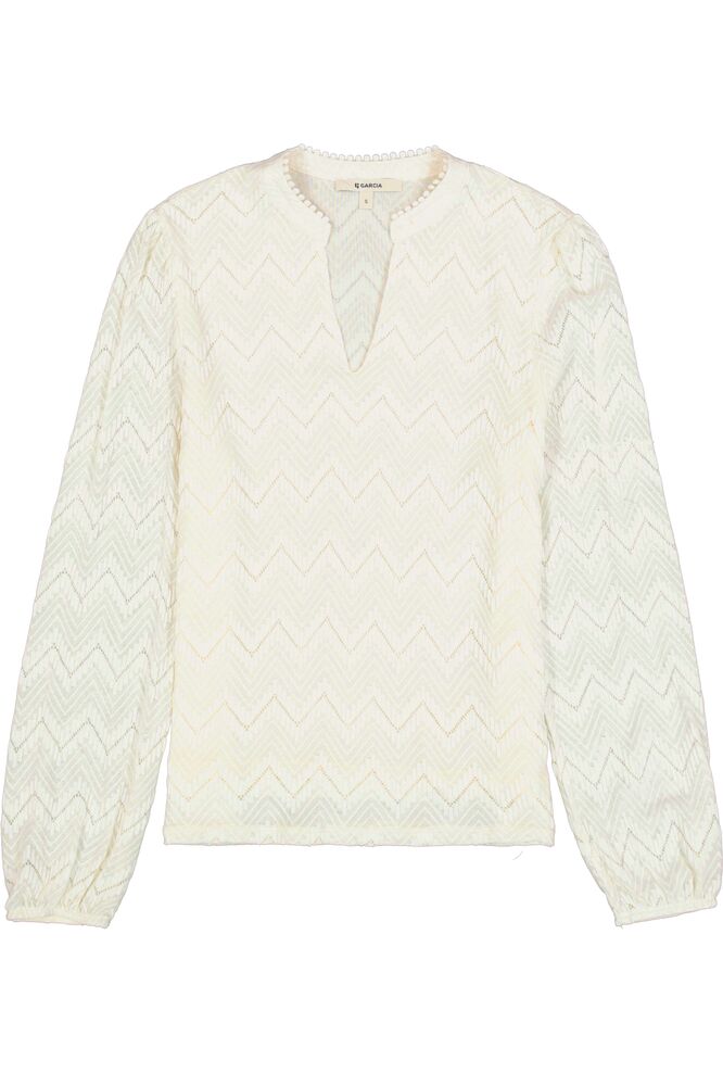 Lace V Neck - Ecru