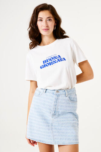 La Dolce Vita Print Tee - Off White