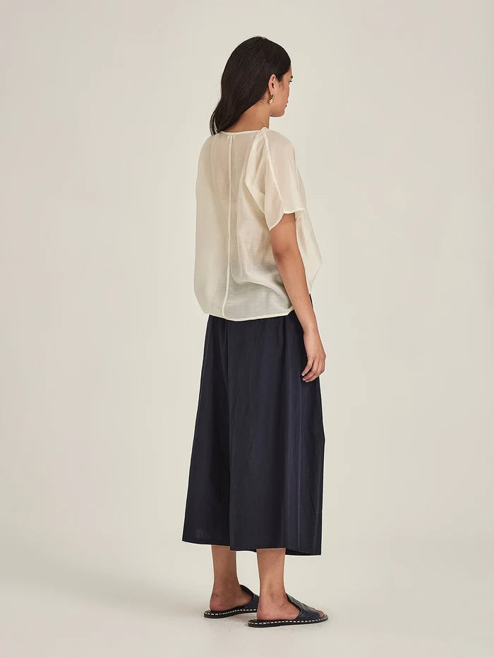 Asha Flare Pant - French Navy