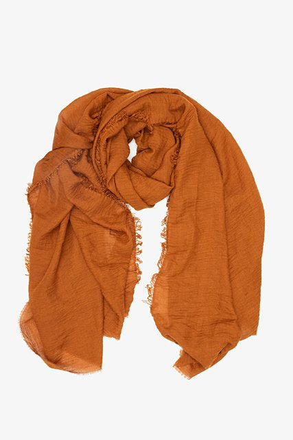 Block Colour Scarf - Ginger