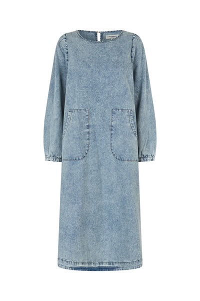 Lucas Midi Dress - Washed Denim