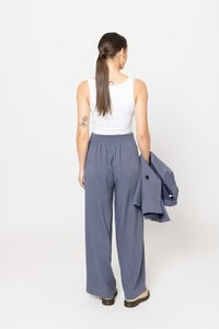 Essential Full Wide Leg Pant with - Denim