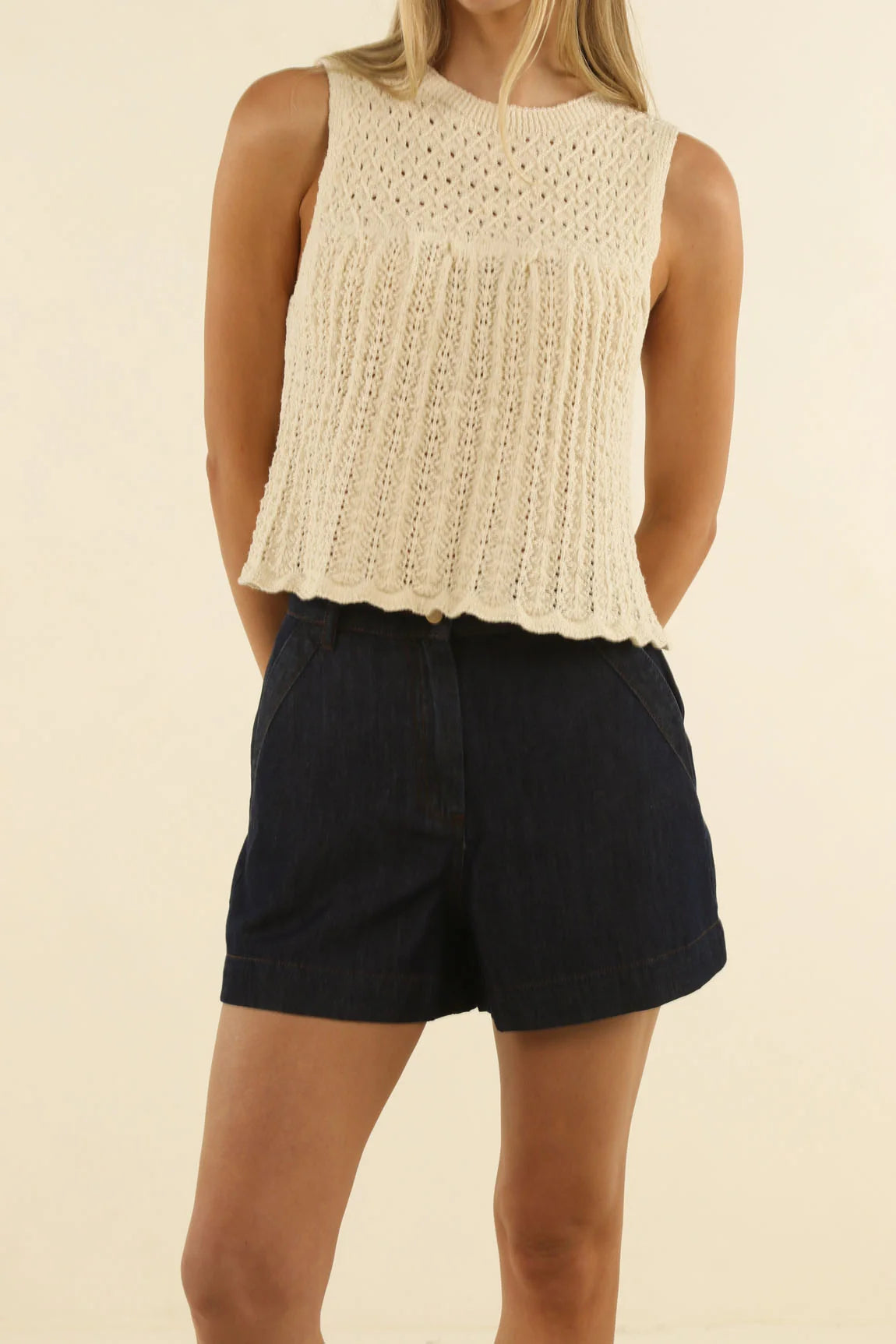 Ivy Denim Short - Dark Denim