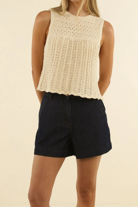 Ivy Denim Short - Dark Denim